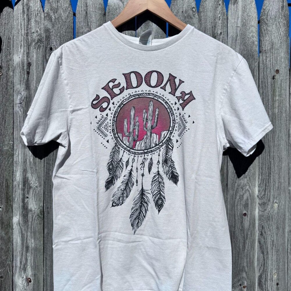 Y2K Sedona Arizona Graphic Tee | Delta Pro Weight | Western Desert Cactus